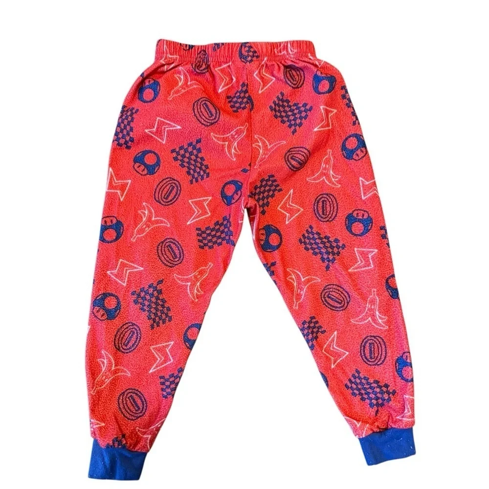 Mario Kart Kids Pajamas - Red and Blue